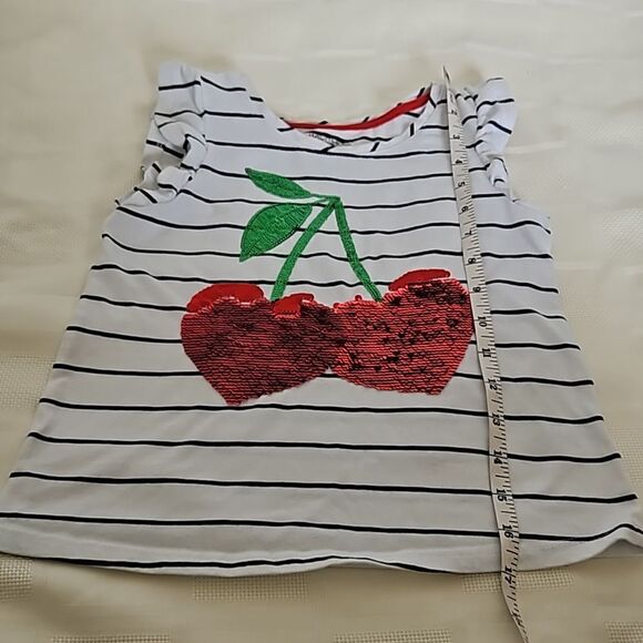 Rachel Zoe Girl's Sequins Top 10-12 Years Old Red/ White - Picture 8 of 16